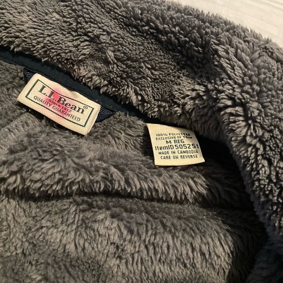 LL BEAN hi-pile fleece jacket - Picture 3 of 4